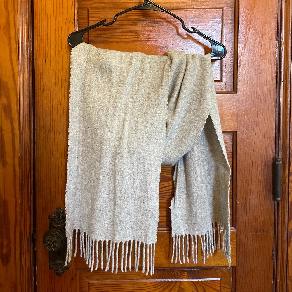 MaxMara Grey Wool Scarf